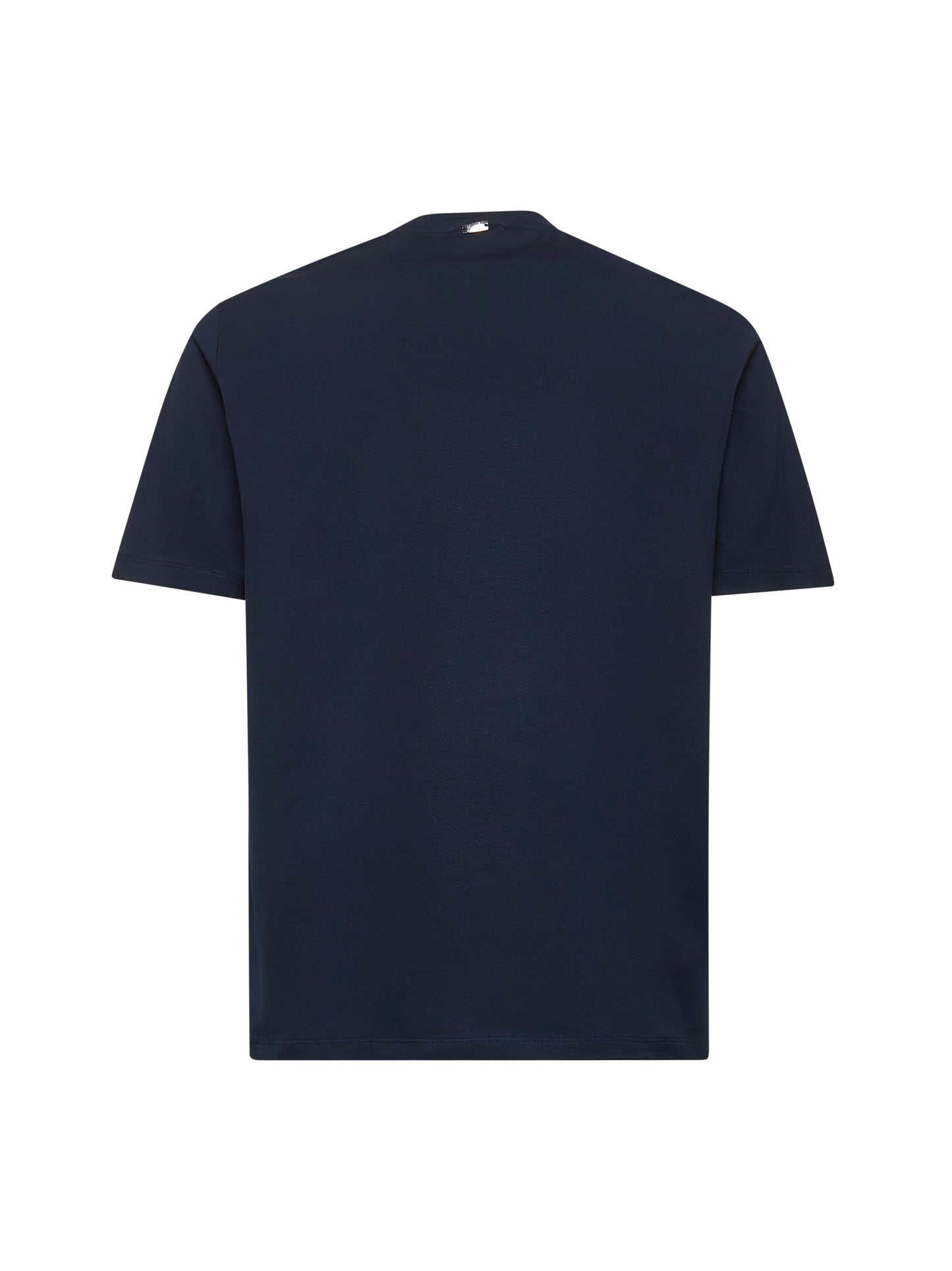 T-shirt in superfine cotton stretch blu