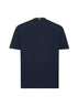 T-shirt in superfine cotton stretch blu