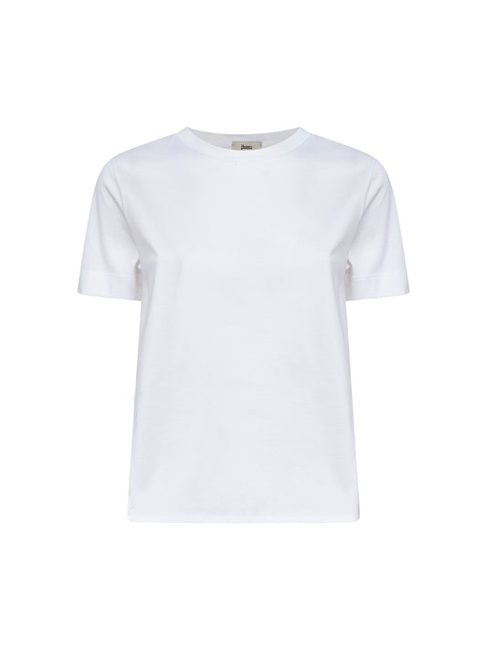 T-shirt in Chic Cotton Jersey e New Techno Taffetà bianco