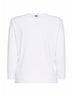 White lyocell and cotton jersey sweater