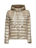 Giacca con cappuccio in Nylon Ultralight beige
