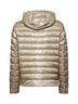Giacca con cappuccio in Nylon Ultralight beige