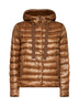 Camel Ultralight Nylon hooded jacket