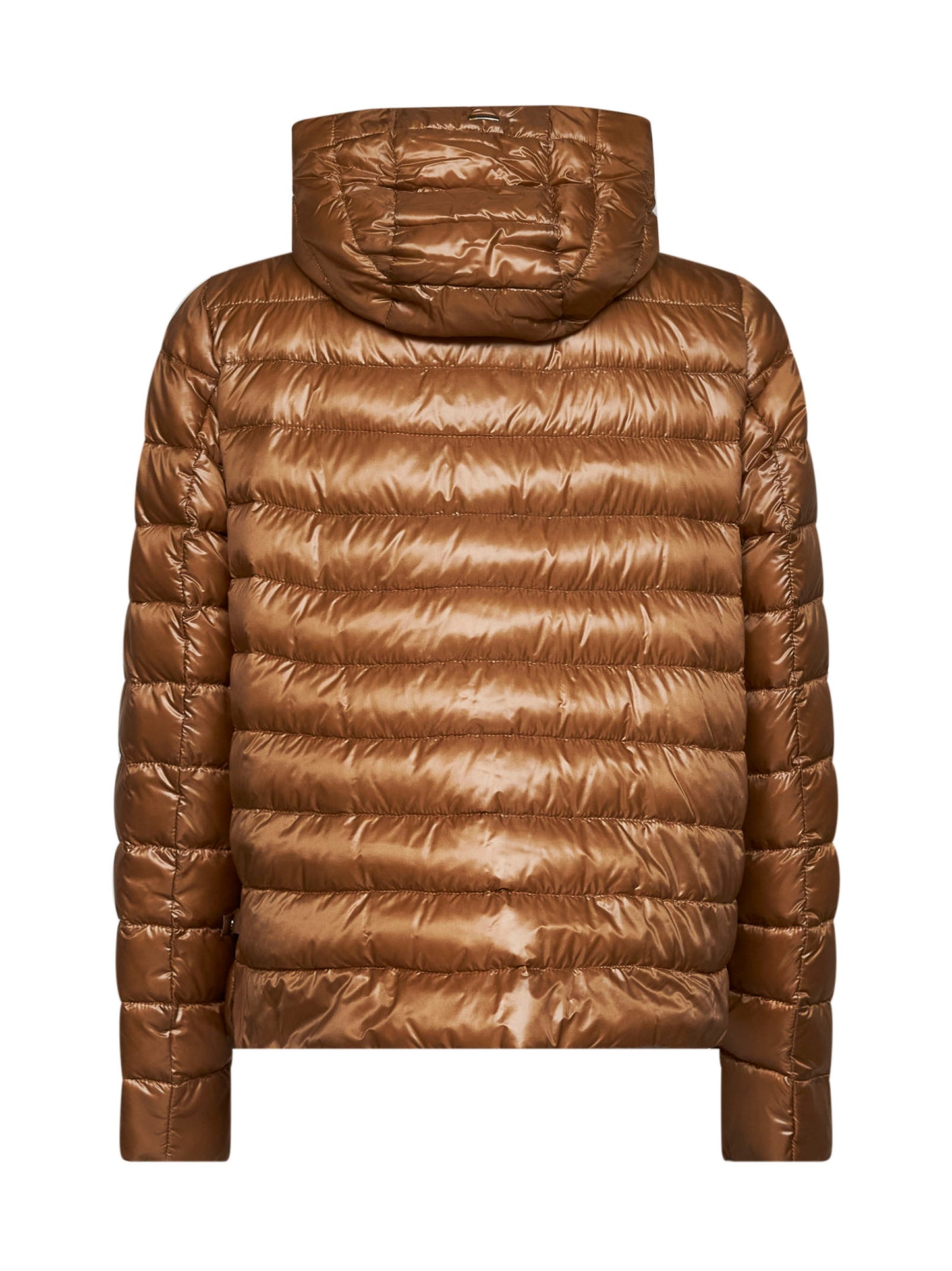 Camel Ultralight Nylon hooded jacket