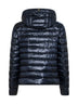 Giacca con cappuccio in Nylon Ultralight blu