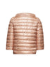 Cappa reversibile in Nylon Ultralight rosa chiaro e chantilly
