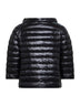 Cappa reversibile in Nylon Ultralight nero e chantilly