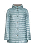 Light blue and grey Ultralight Nylon reversible cape