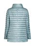 Light blue and grey Ultralight Nylon reversible cape