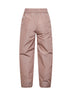 Powder pink New Techno Taffeta carrot-fit trousers