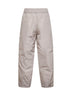 Pantaloni carrot-fit in New Techno Taffetà grigio perla