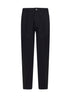 Pantaloni in tela di lana bi-stretch blu