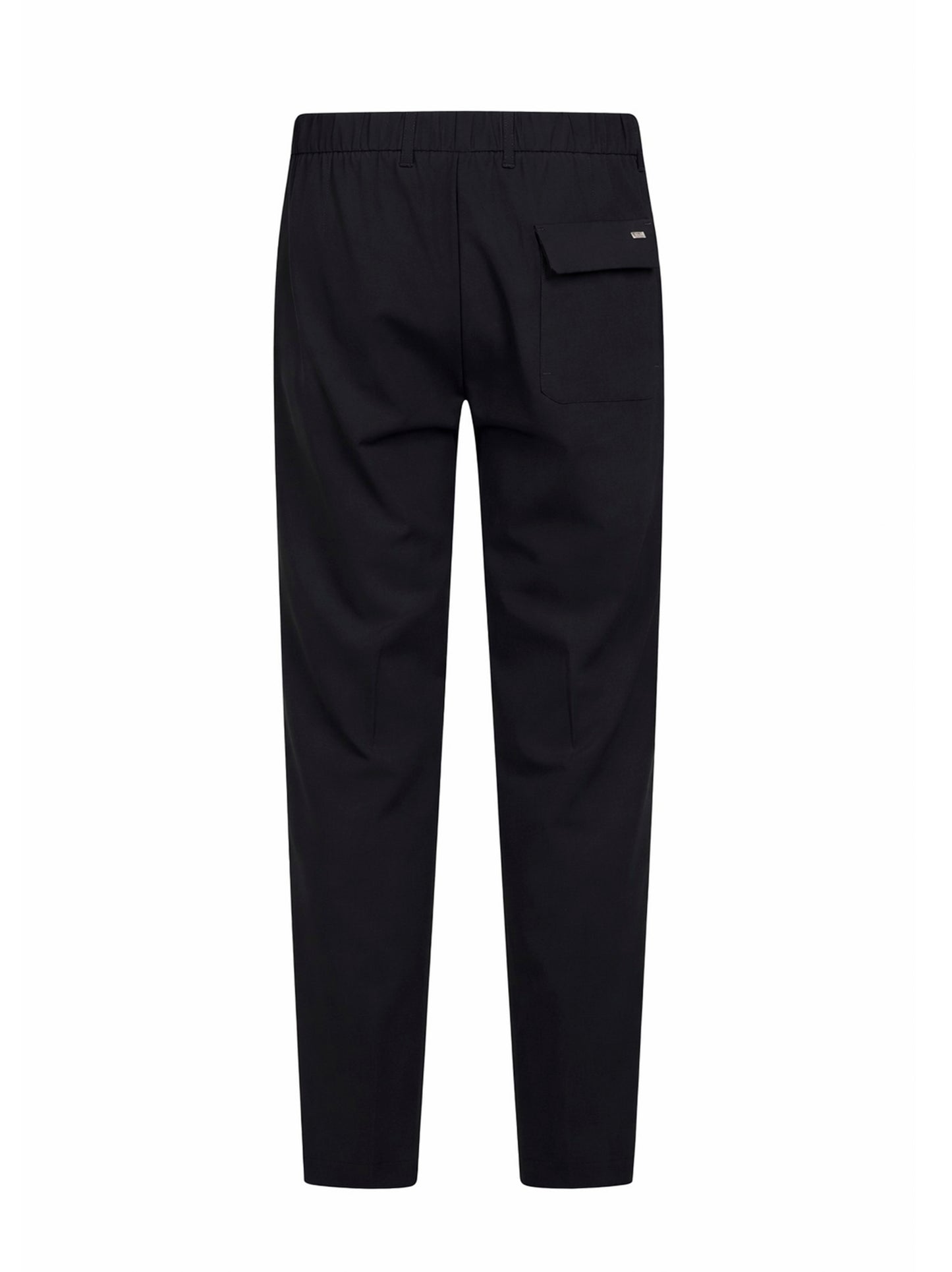 Pantaloni in tela di lana bi-stretch blu