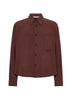 Camicia oversize Arpinova in misto modal marrone