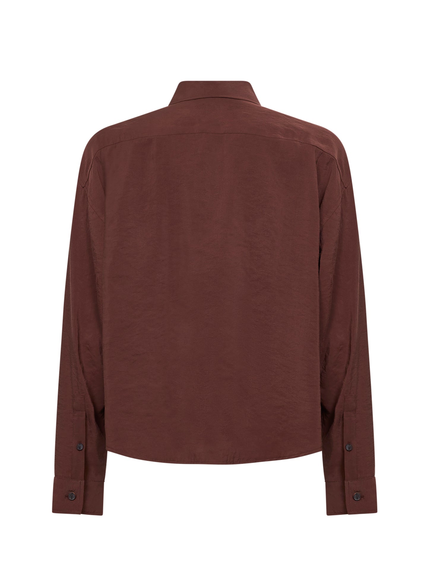 Camicia oversize Arpinova in misto modal marrone