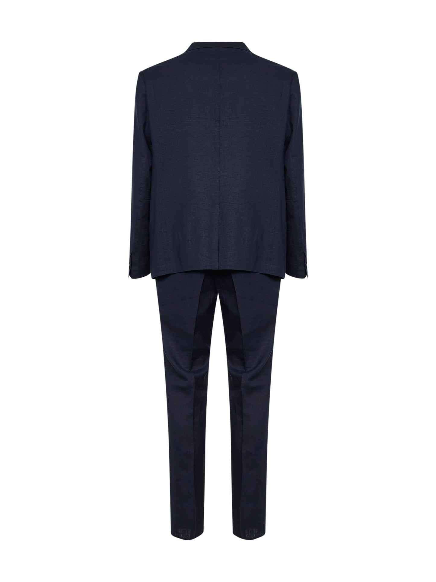 Abito monopetto Galatina in lino e viscosa blu navy