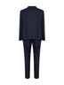 Abito monopetto Galatina in lino e viscosa blu navy
