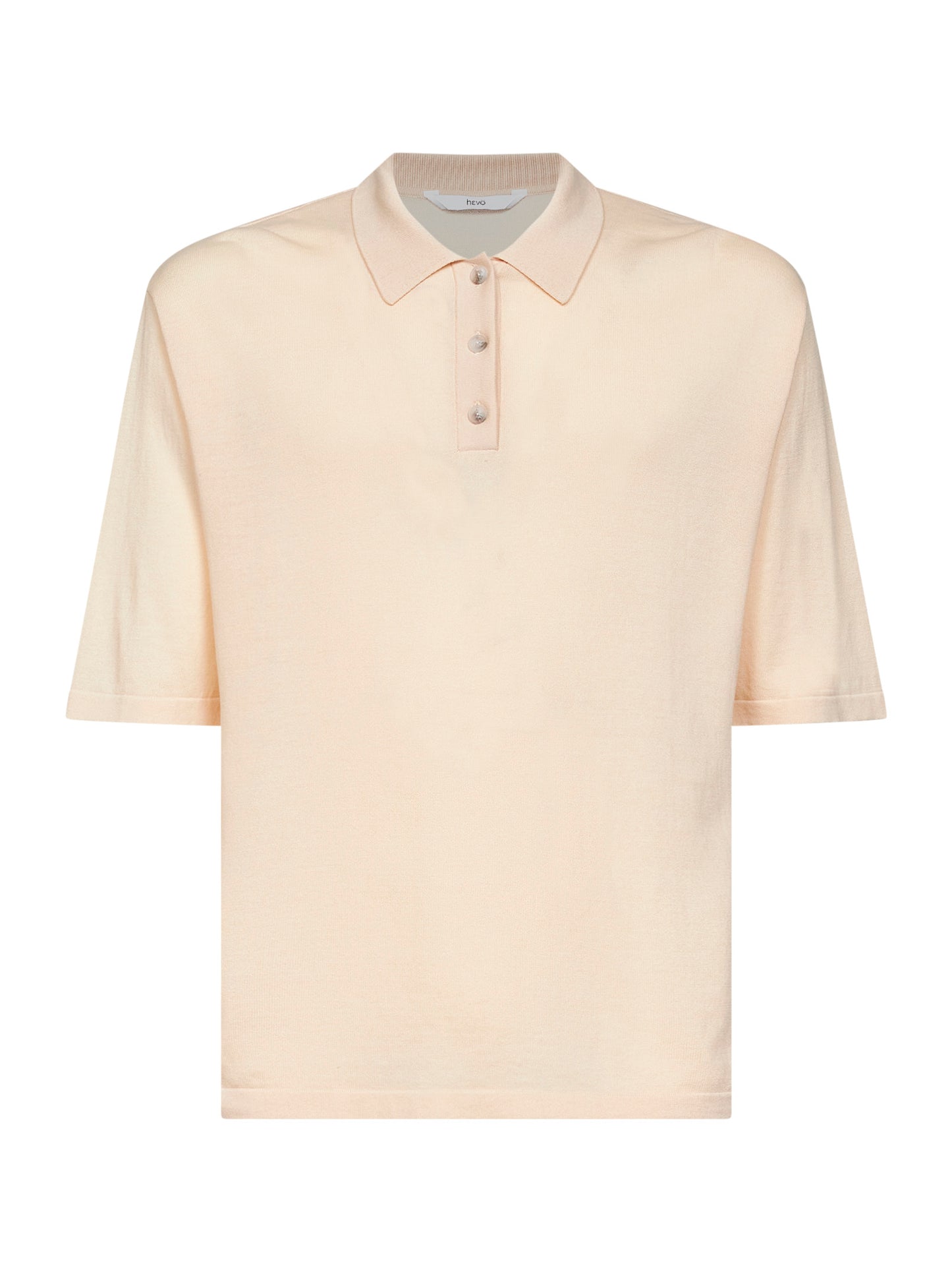 Peach cotton knit Marpiccolo polo shirt