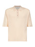 Peach cotton knit Marpiccolo polo shirt