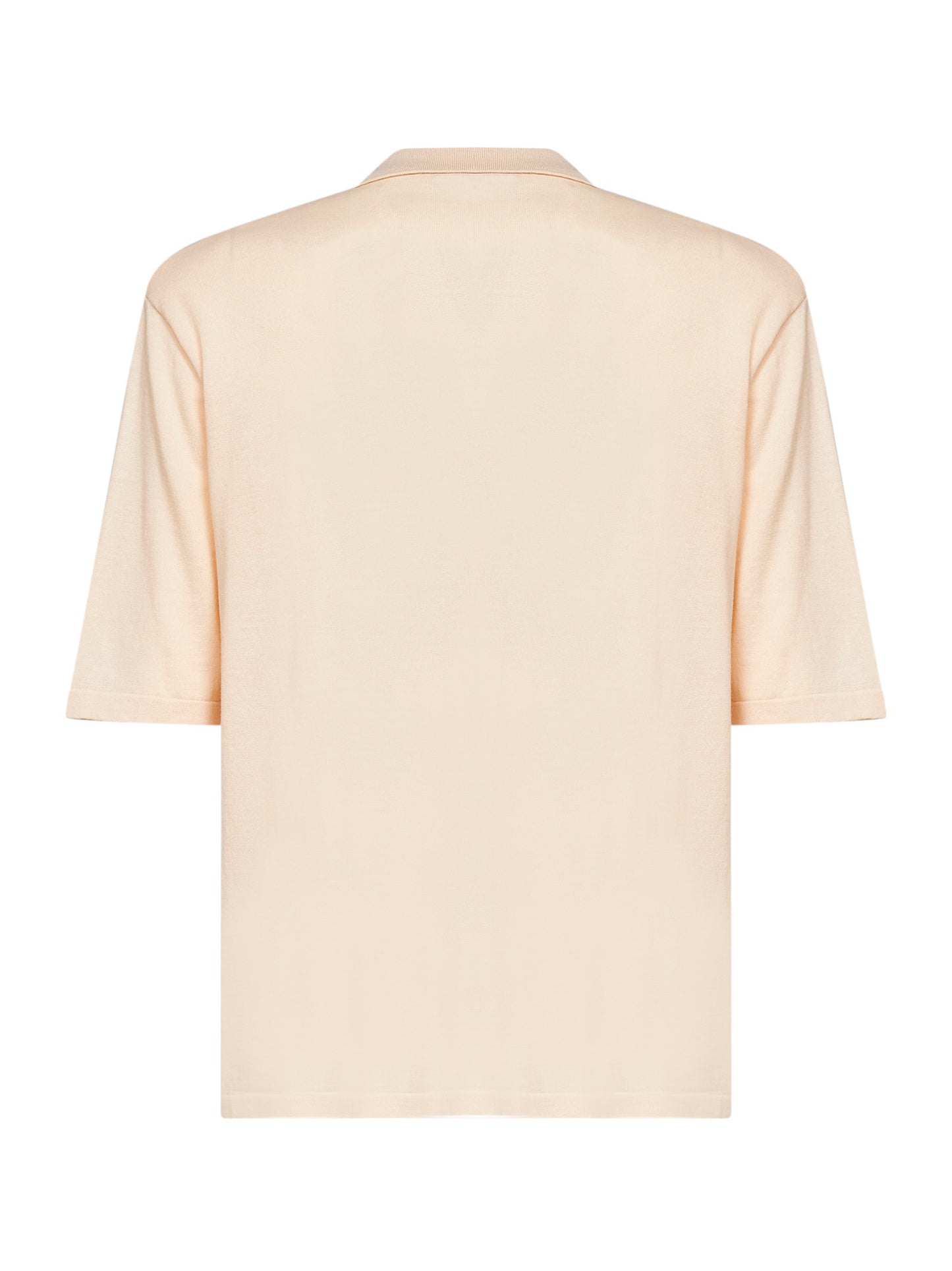 Peach cotton knit Marpiccolo polo shirt