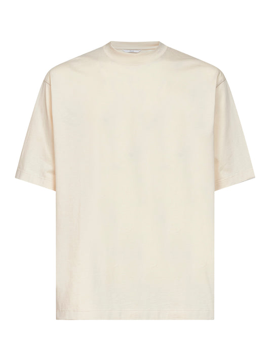T-shirt Mulino in jersey di cotone crema