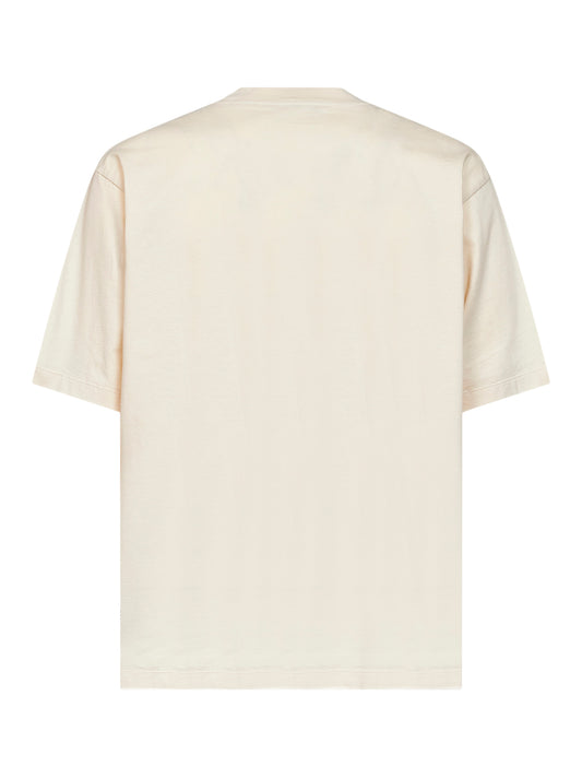 T-shirt Mulino in jersey di cotone crema