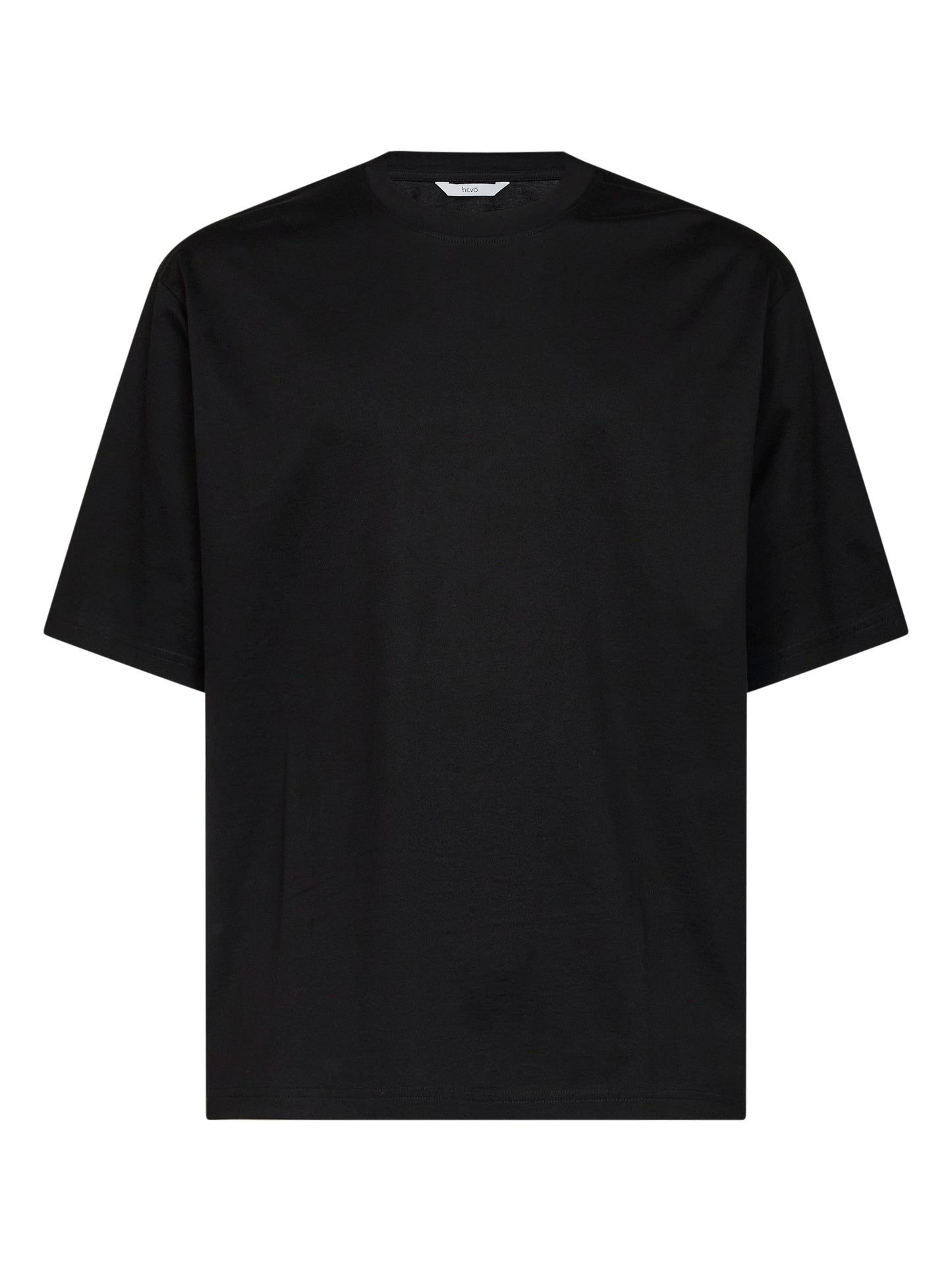 Black cotton jersey Mulino T-shirt