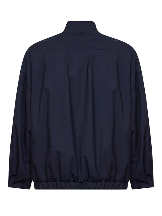 Giacca Porto Selvaggio in misto lana stretch blu