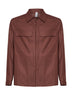 Overshirt Specchiolla in misto lino marrone chiaro