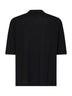 Polo oversize Taranto in maglia di cotone nero