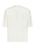 Polo oversize Taranto in maglia di cotone bianco