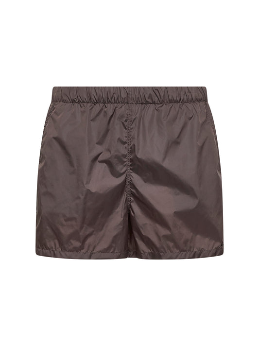Shorts da mare Torre Guaceto in nylon fango
