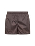 Shorts da mare Torre Guaceto in nylon fango
