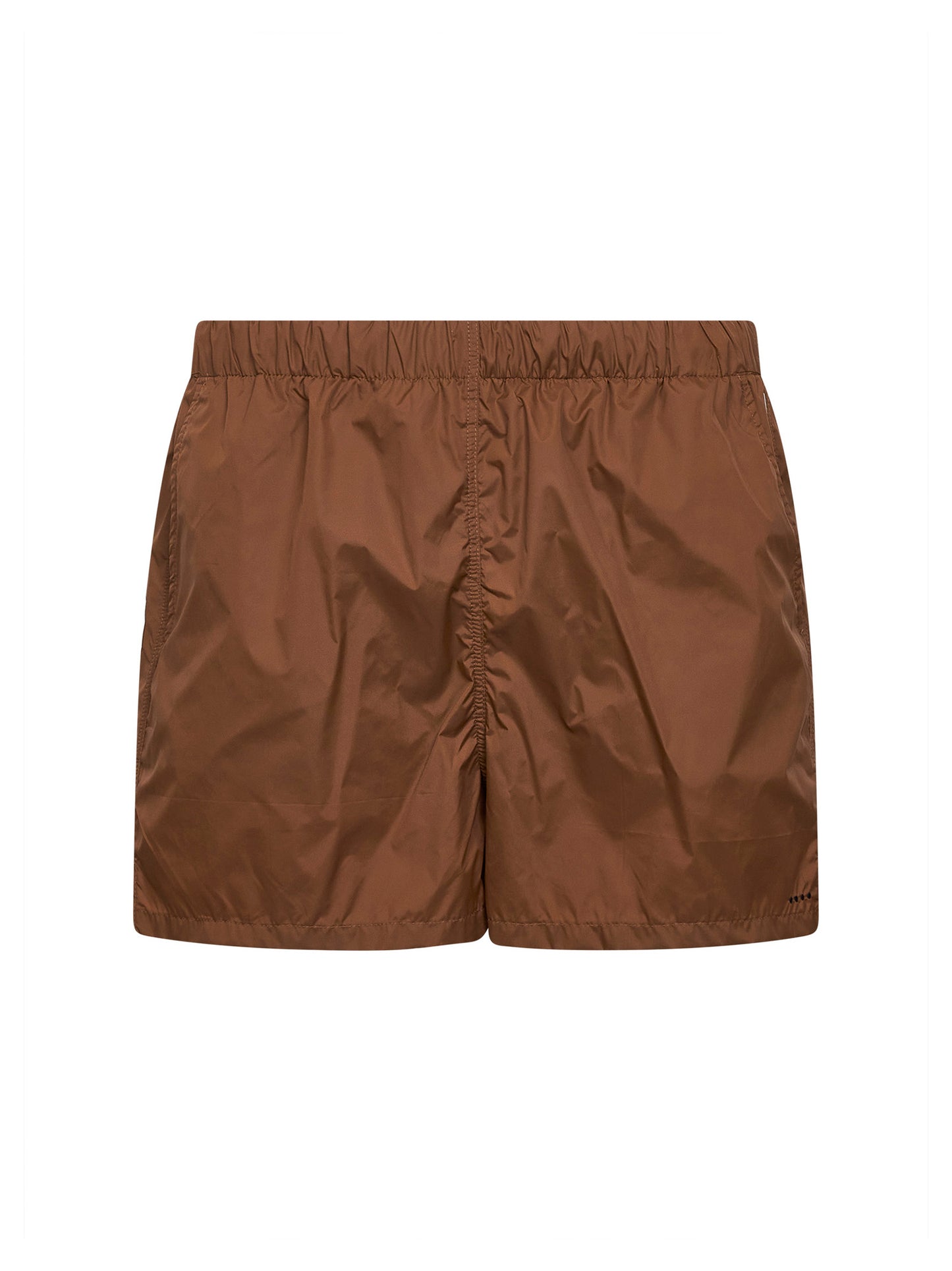 Shorts da mare Torre Guaceto in nylon marrone