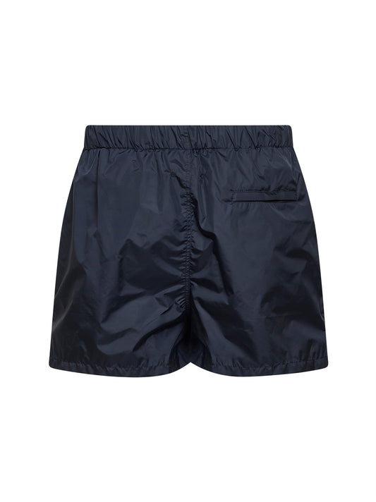 Shorts da mare Torre Guaceto in nylon blu navy