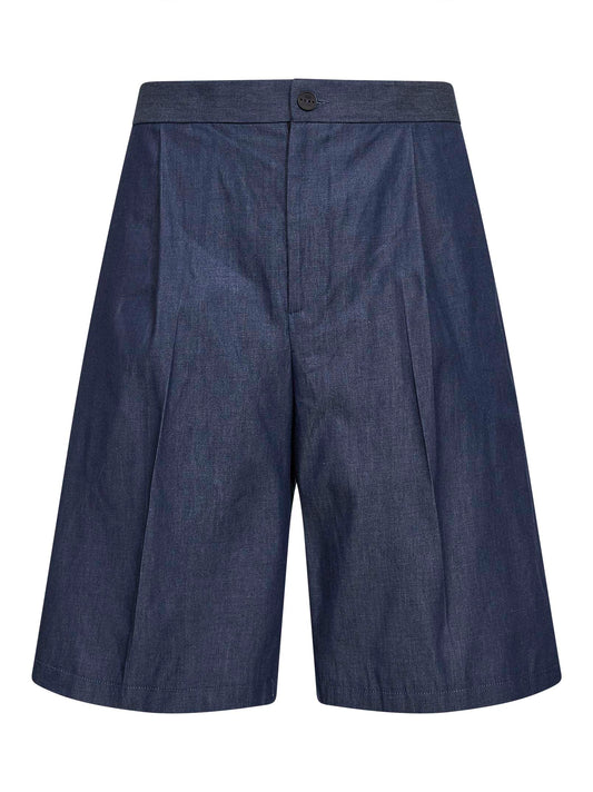 Bermuda Torre Lapillo in chambray blu