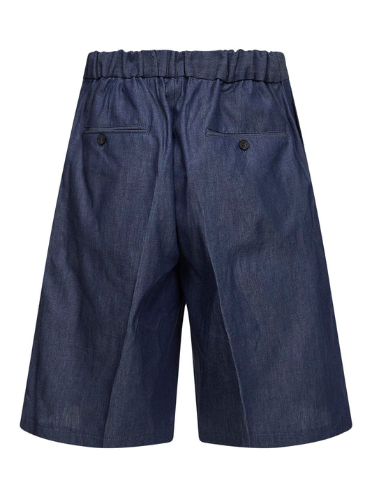 Bermuda Torre Lapillo in chambray blu