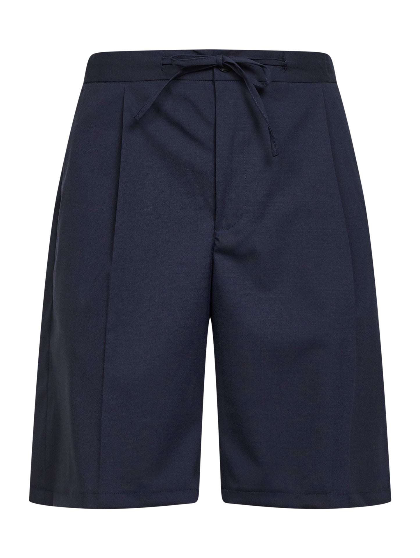 Blue stretch wool blend Torre Lapillo Bermuda shorts
