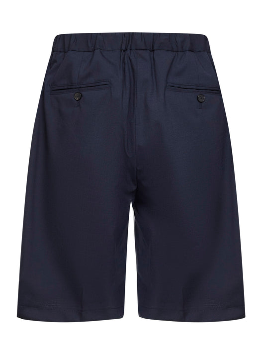 Bermuda Torre Lapillo in misto lana stretch blu