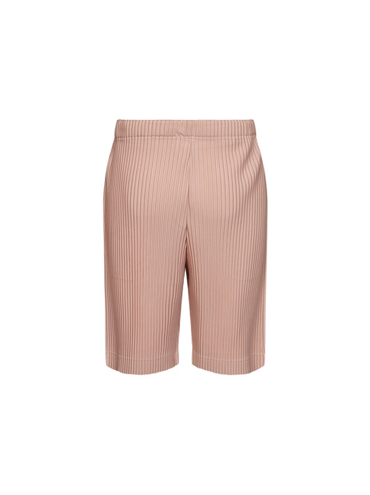 Natural wine red COLOR PLEATS 2 Bermuda shorts
