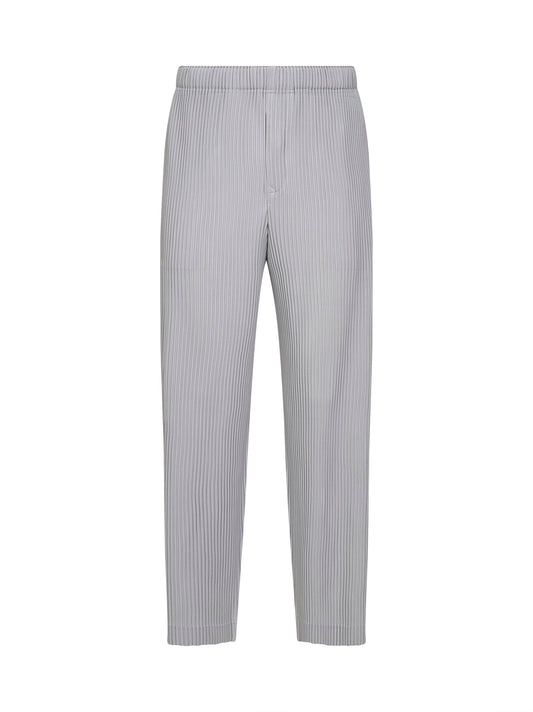 Light grey COLOR PLEATS 1 trousers
