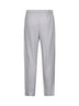 Light grey COLOR PLEATS 1 trousers