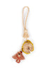 Raffia STRIPY bag charm