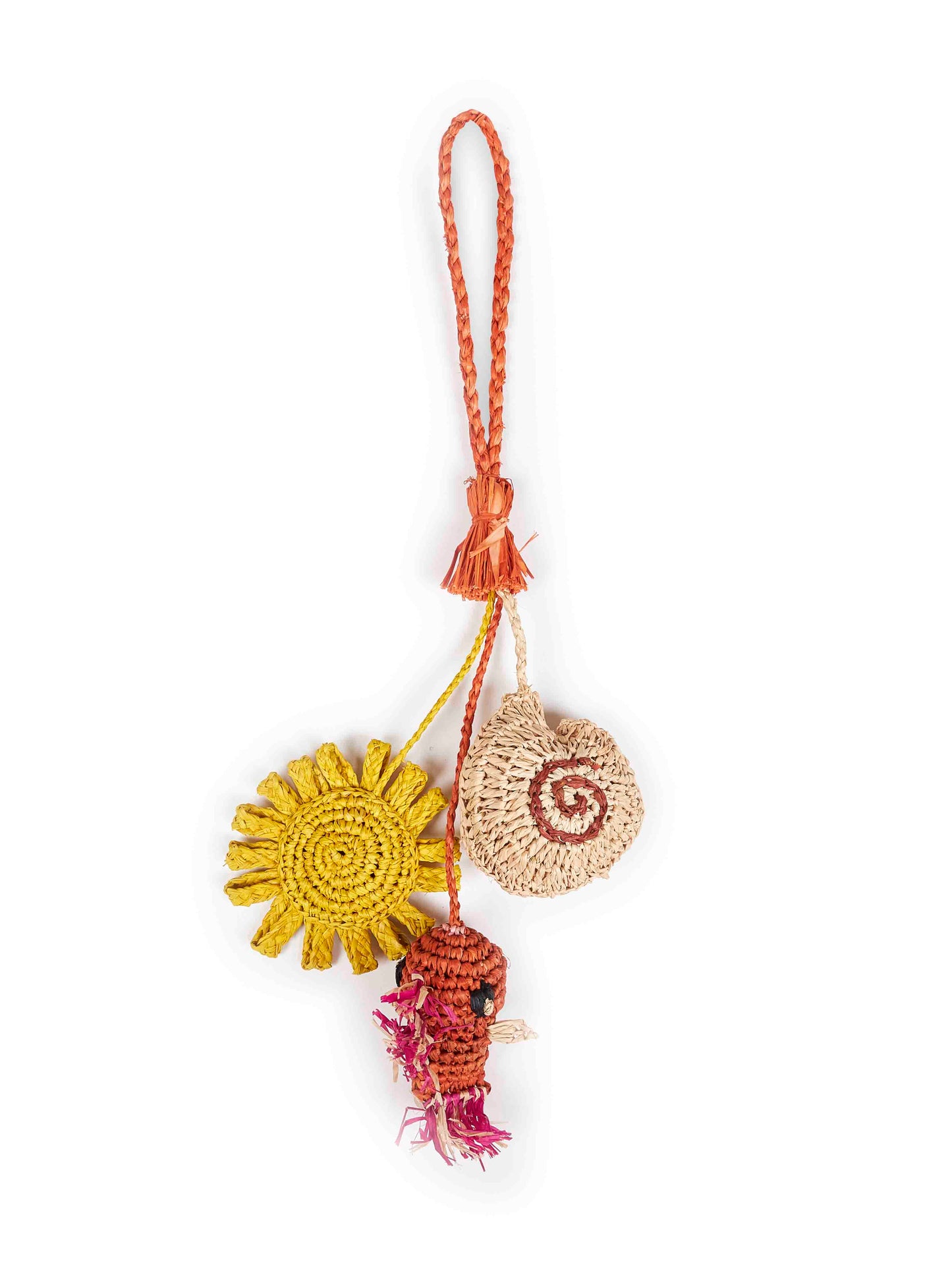 Charm per borse SUN in rafia