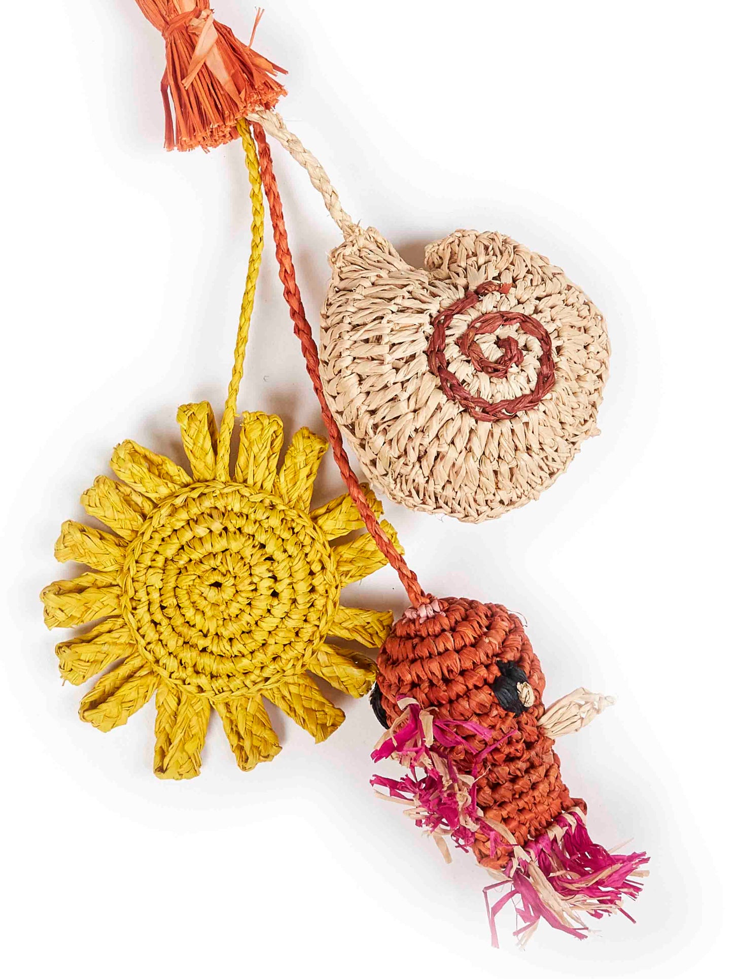 Charm per borse SUN in rafia
