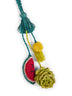 Charm per borse WATERMELON in rafia