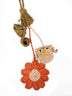 Charm per borse WHITEOWL in rafia