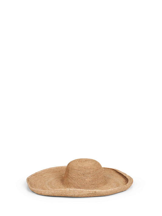 Tea raffia IZY wide-brimmed hat
