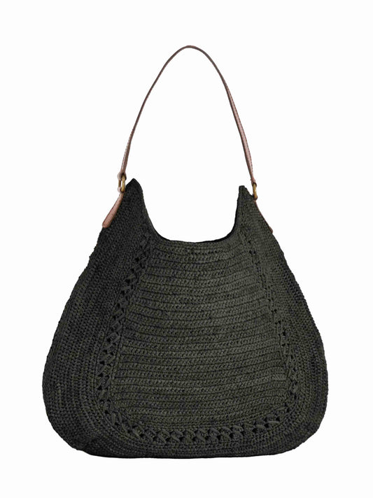 Black MEVA medium hobo bag