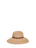 Cappello ROVA in rafia all'uncinetto beige